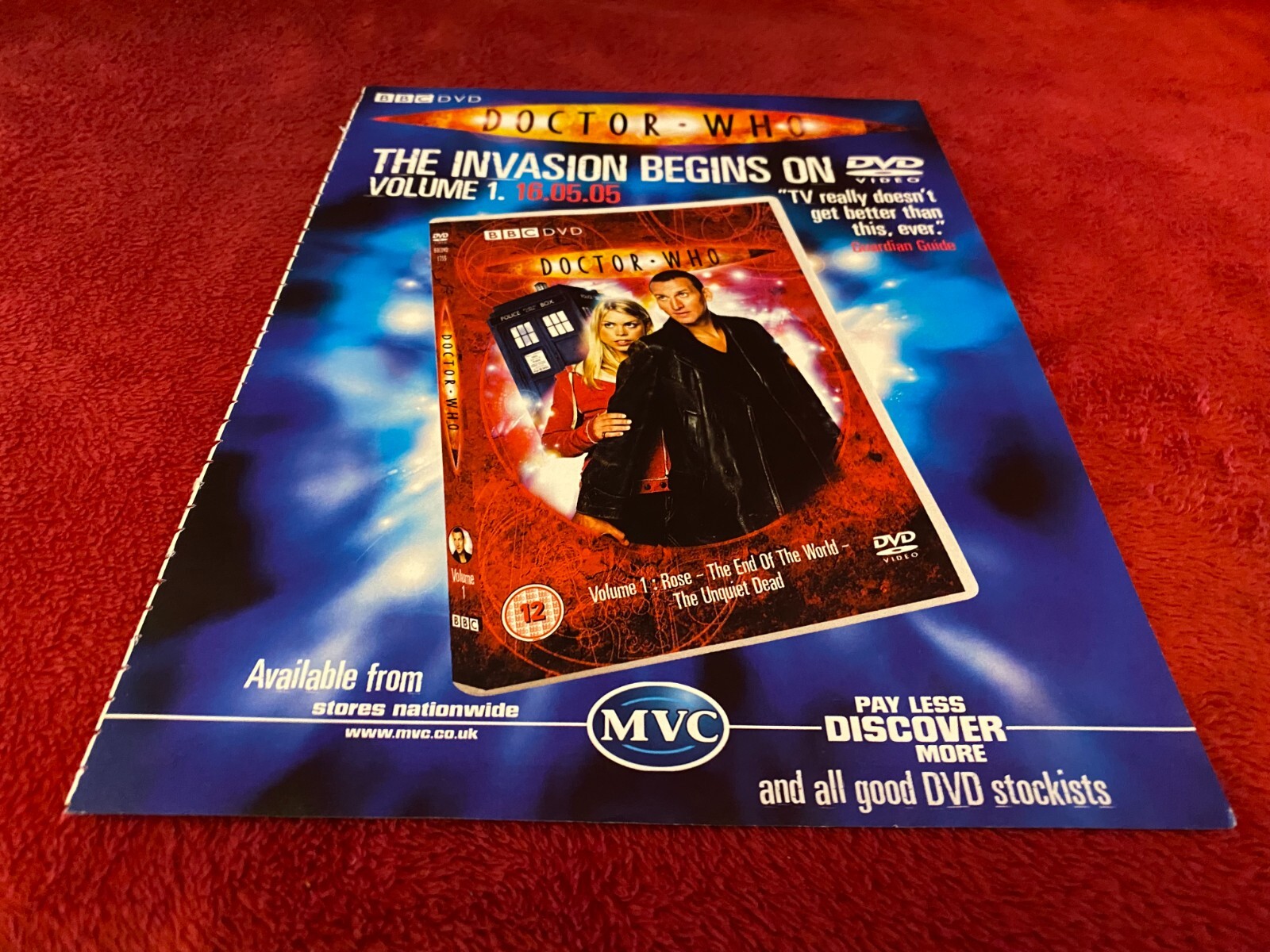 PADA11 ADVERT 11X9 DOCTOR WHO : ROSE - THE END OF THE WORLD