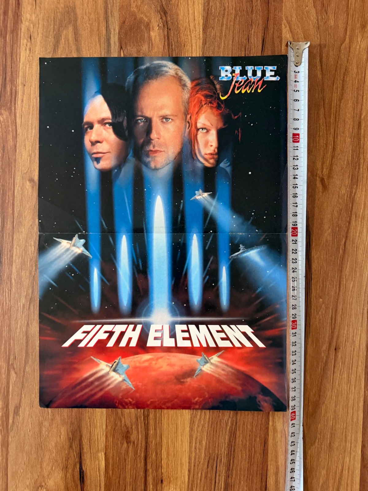 Fifth Element Janet Jackson Blue Jean Double Sided Magazine Poster Rare 42x56