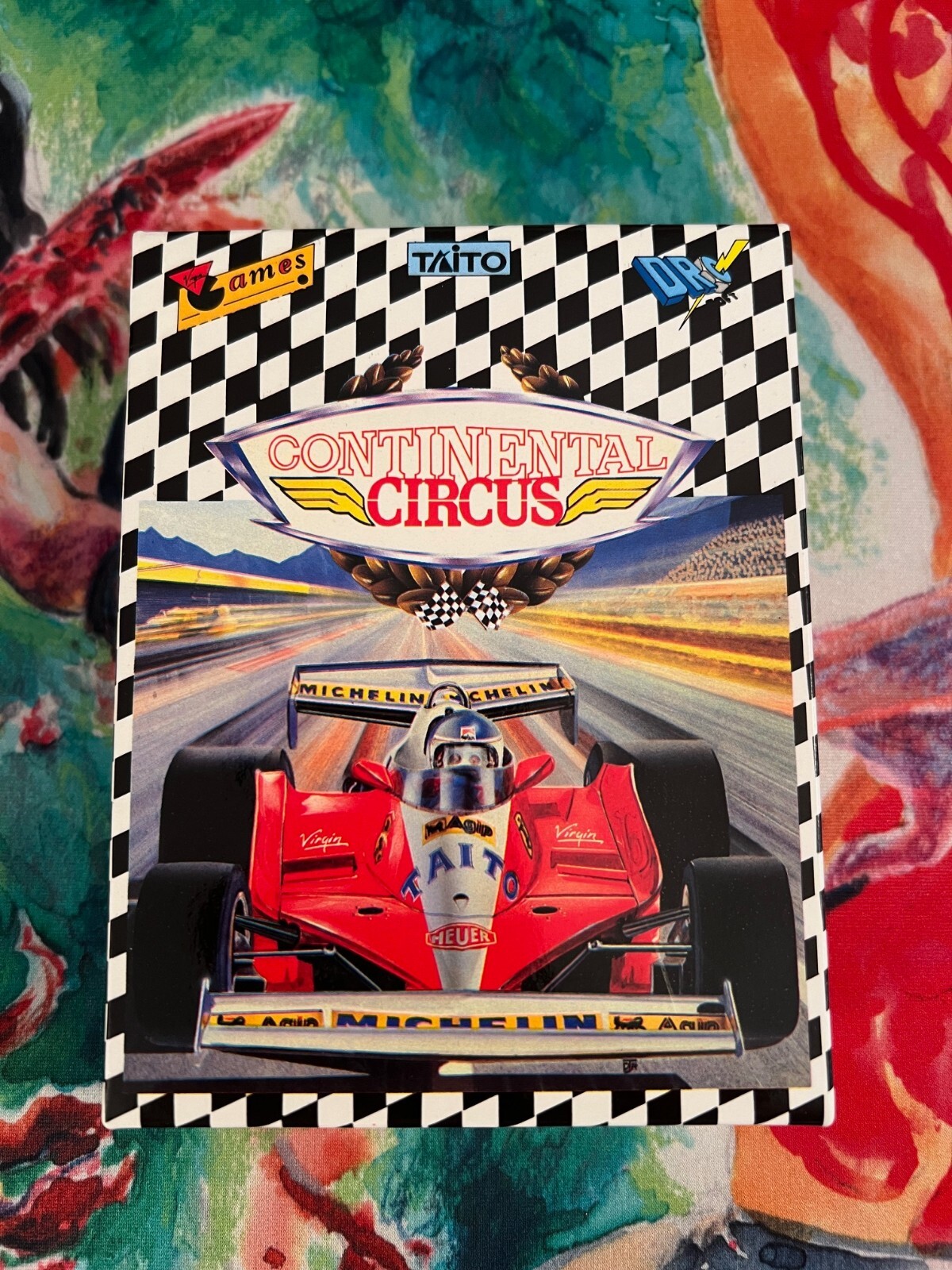 CONTINENTAL CIRCUS COMMODORE AMIGA COMPLETE 100% PERFECT CONDITION DROSOFT