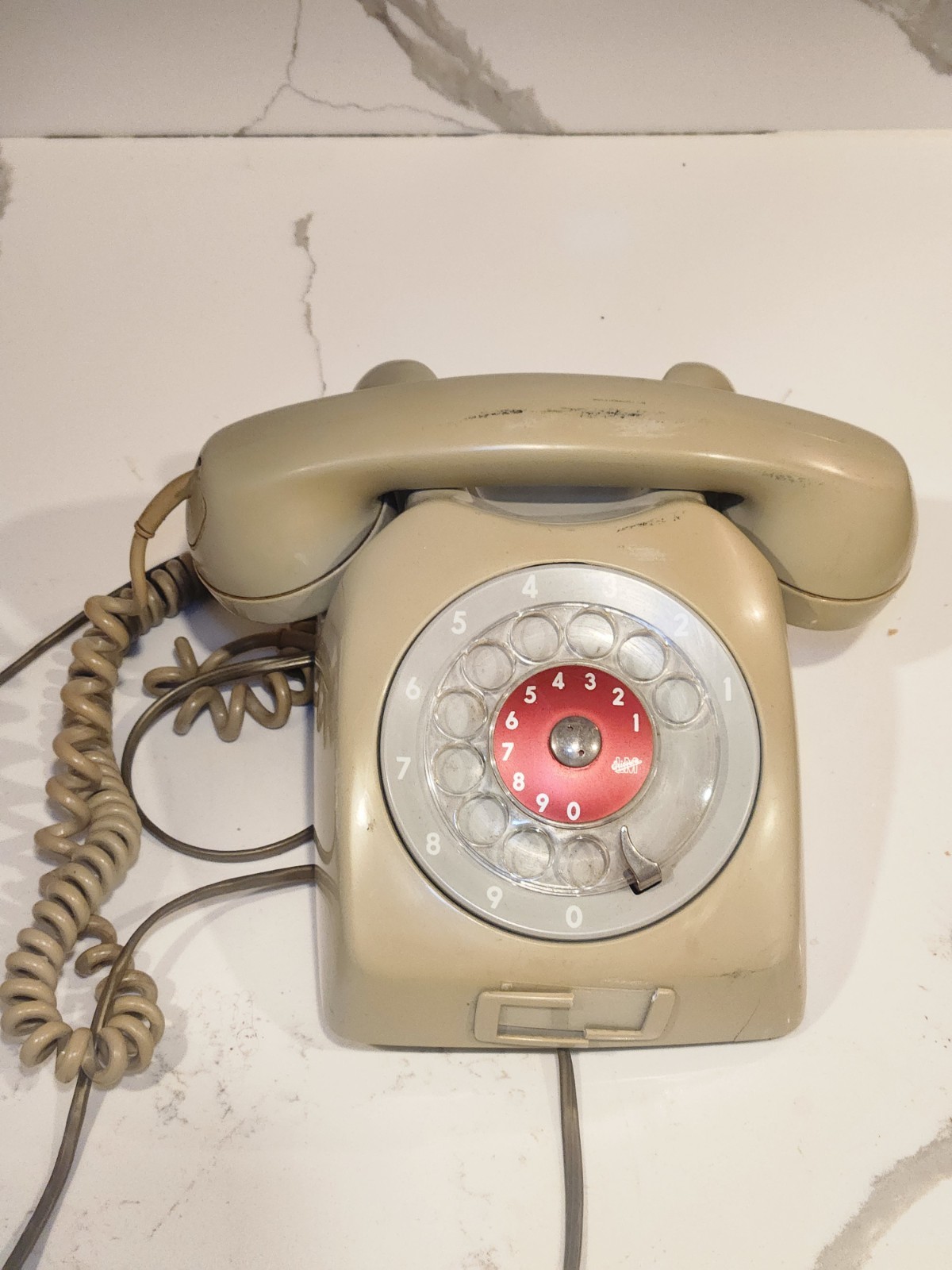 Vintage 1970s LM Ericsson Rotary Dial Telephone