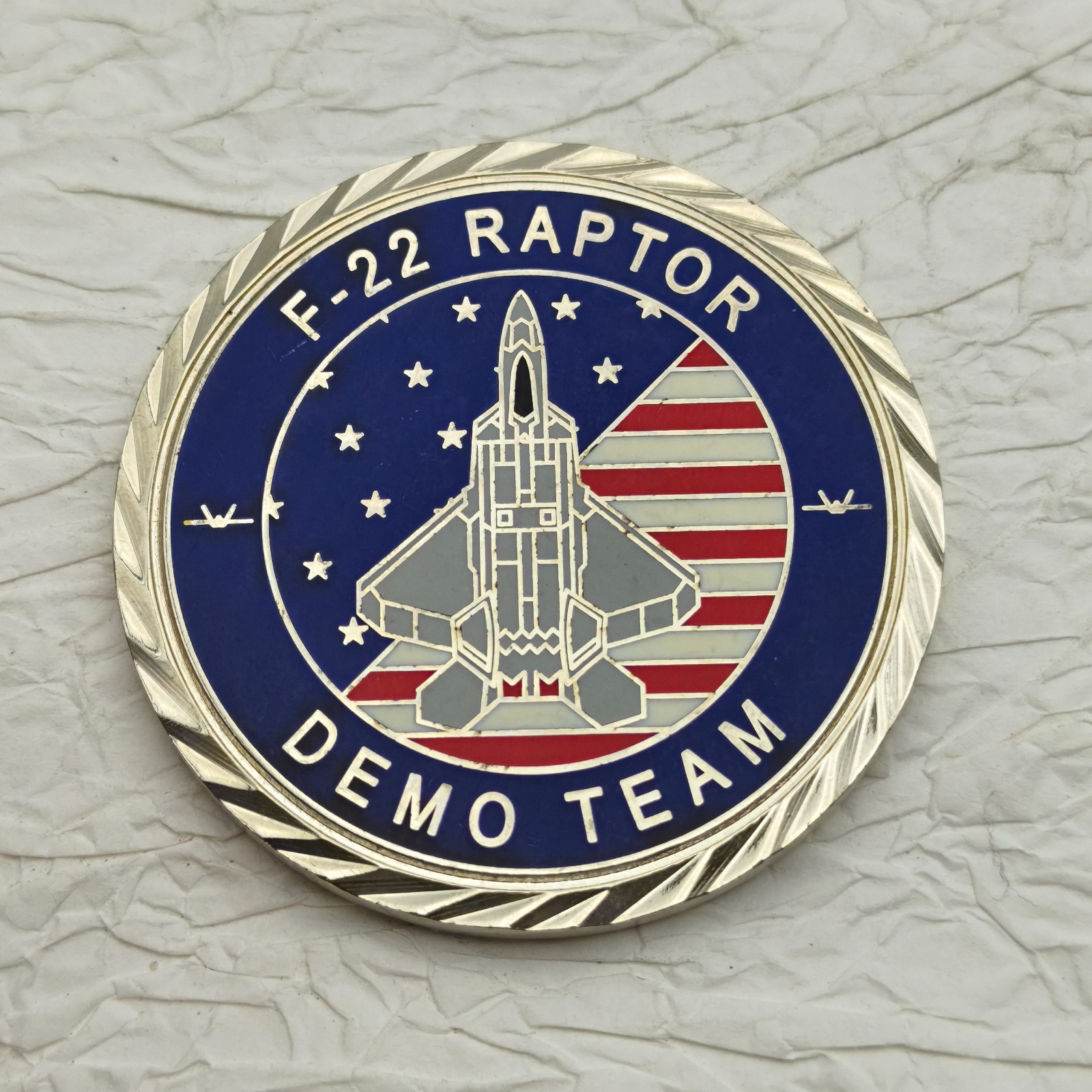 USAF F-22 Raptor Demo Team 2016 Challenge Coin  #1