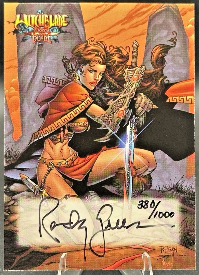2002 Witchblade Top Cow Autographed Card #B-1 signed by Randy Green /1000