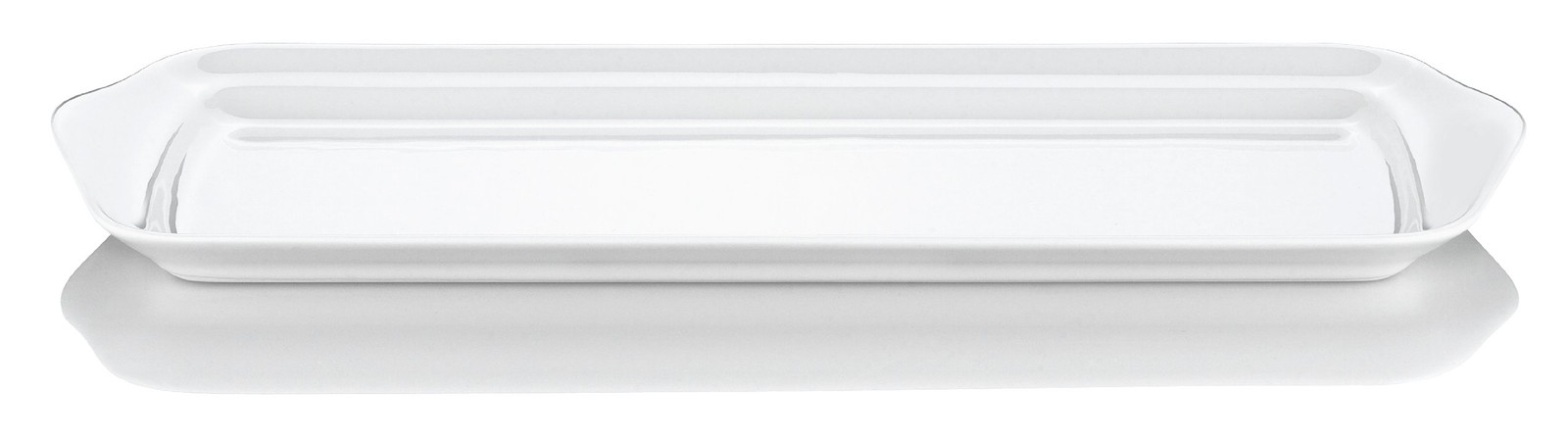 Pillivuyt 14-Inch by 5-1/2-Inch Porcelain Rectangular Platter, White