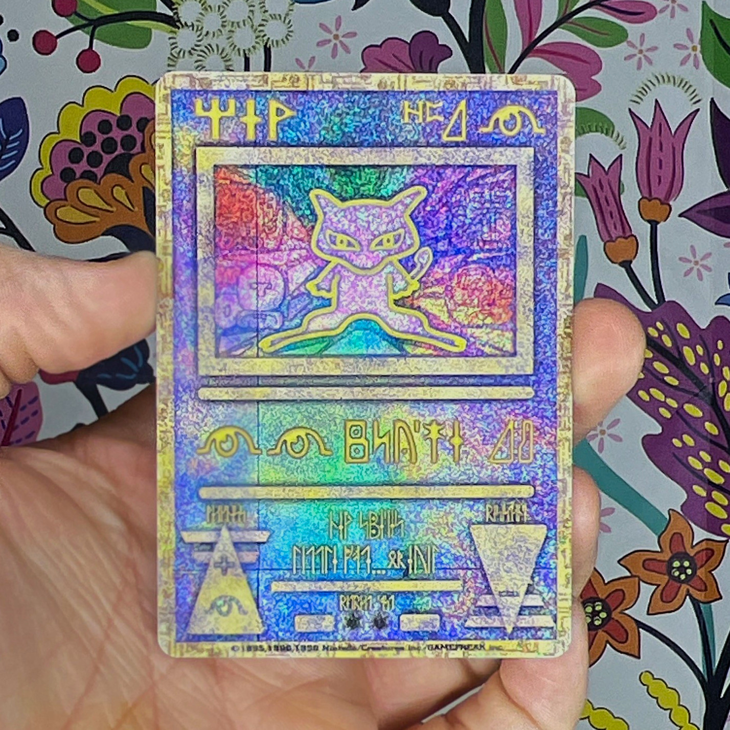 Pokémon TCG Ancient Mew Promo Holo Double Error Crosshair/“Nintedo” 1995/6/8