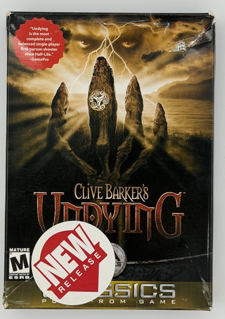 Clive Barker\'s Undying RARE Big Box PC Horror FPS Video Game Complete