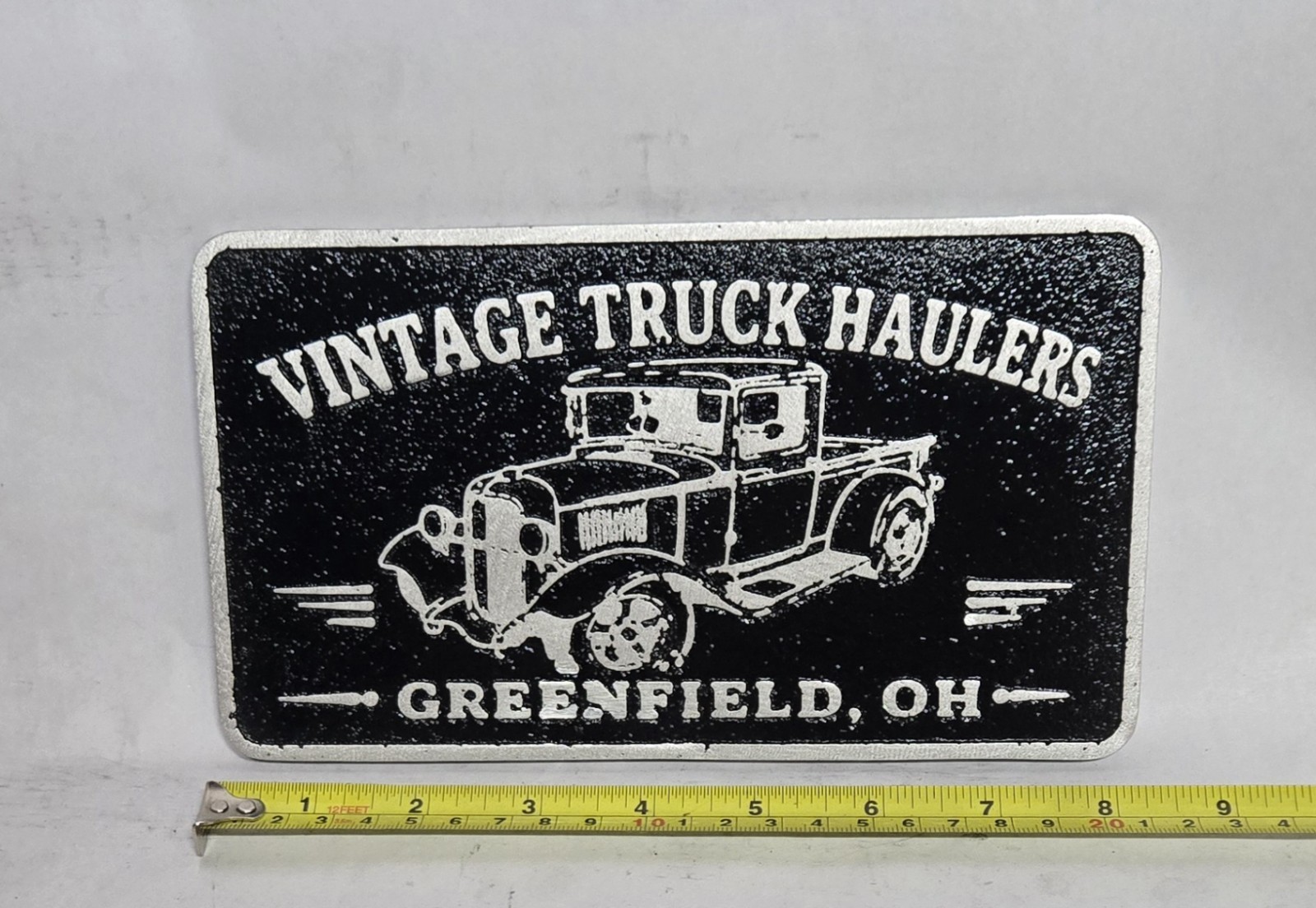 Vintage Truck Haulers  Greenfield, OH  Cast Aluminum Car Club Plaque