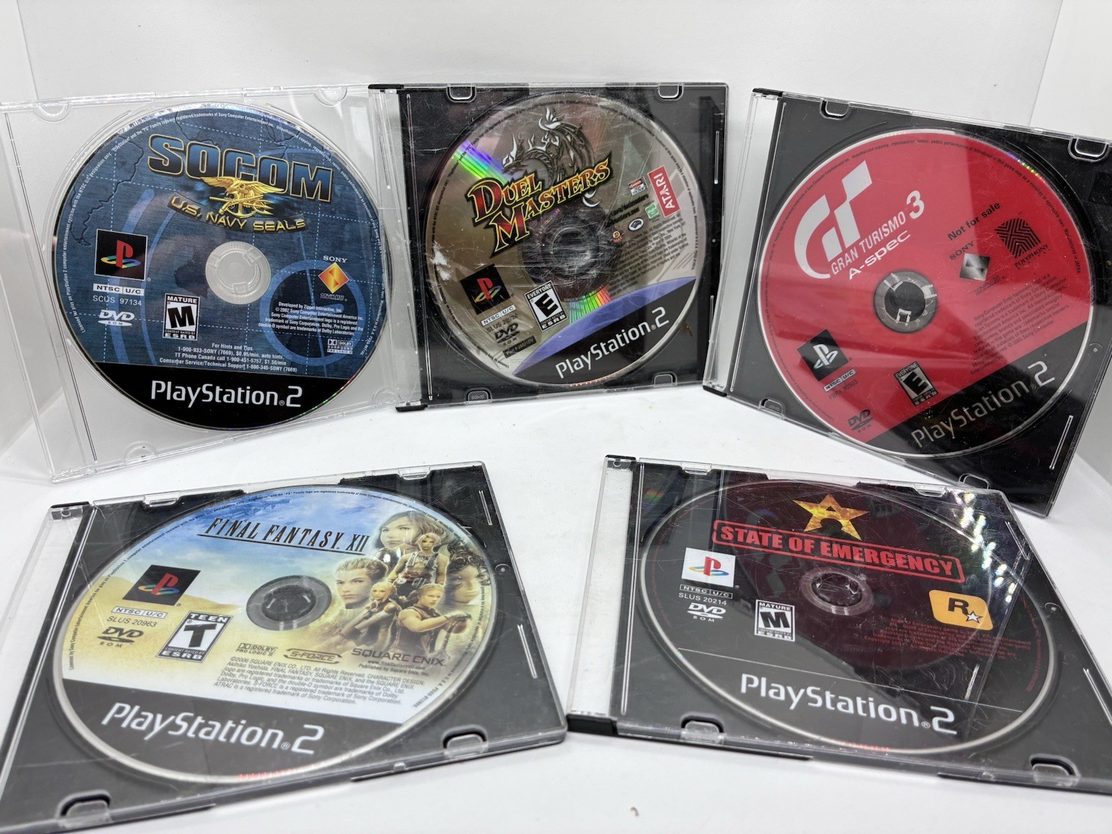 Lot Of 5 PlayStation 2 PS2 Disc Games Final Fantasy XII Duel Masters 