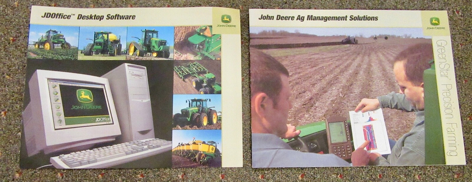 John Deere Office Software / Ag Management Solutions Sales Brochures 2001 & 2007