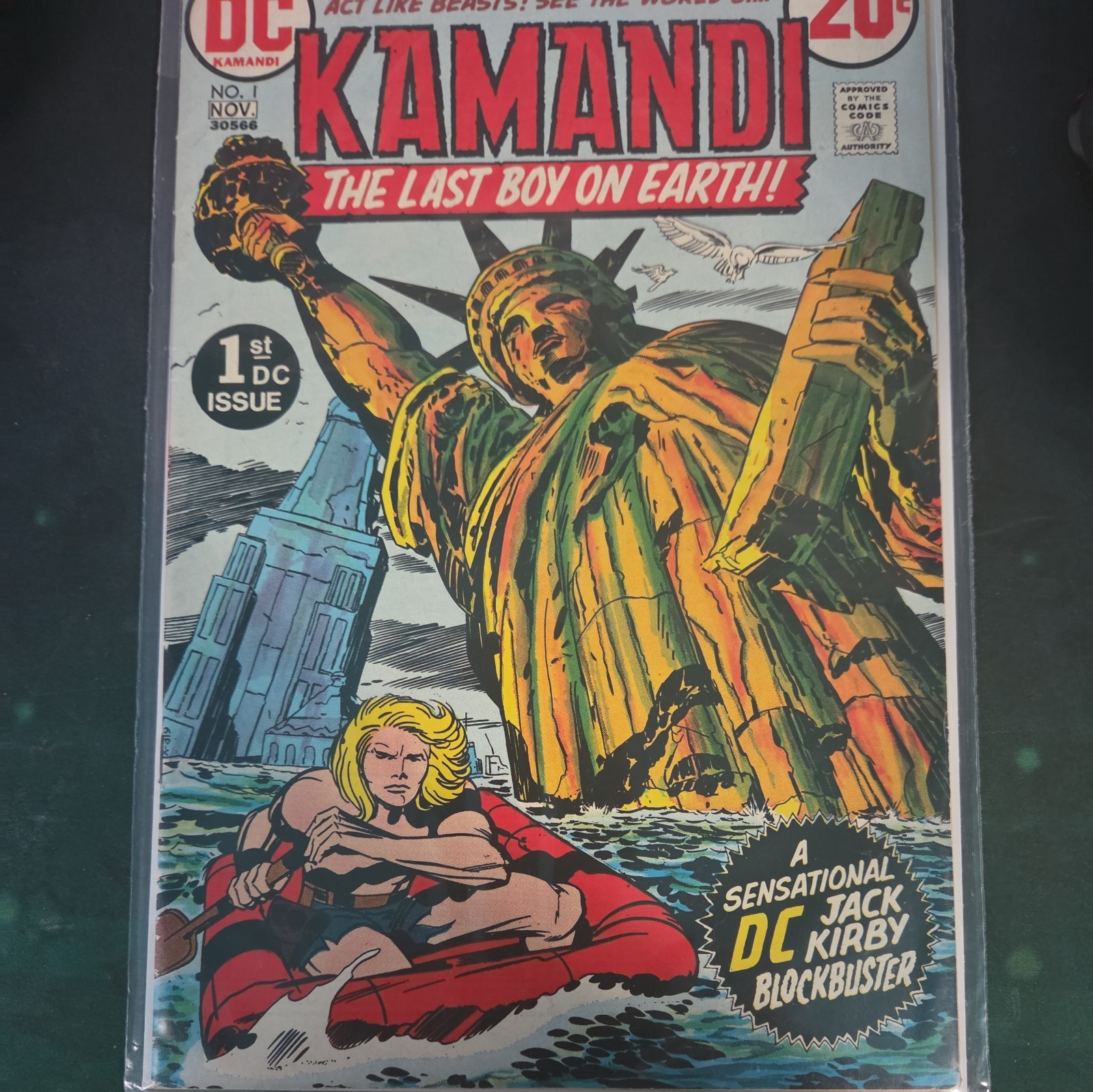 Kamandi #1, 1st/origin Kamandi, 1st Dr. Canus, 1st Ben Boxer, Kirby FN/VF cond.