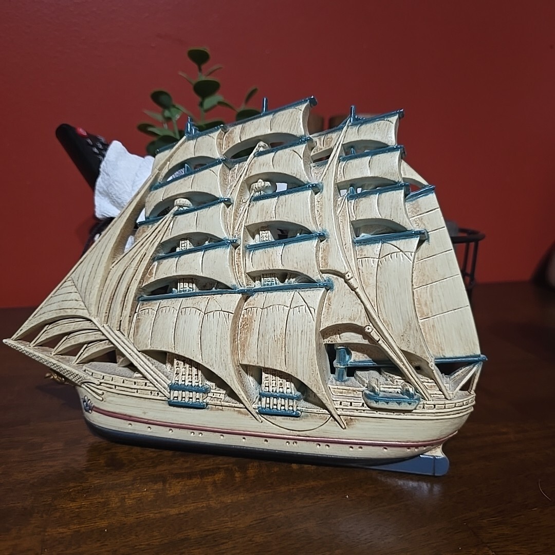Vintage Tall Masted Sailing Ship Wall Decor