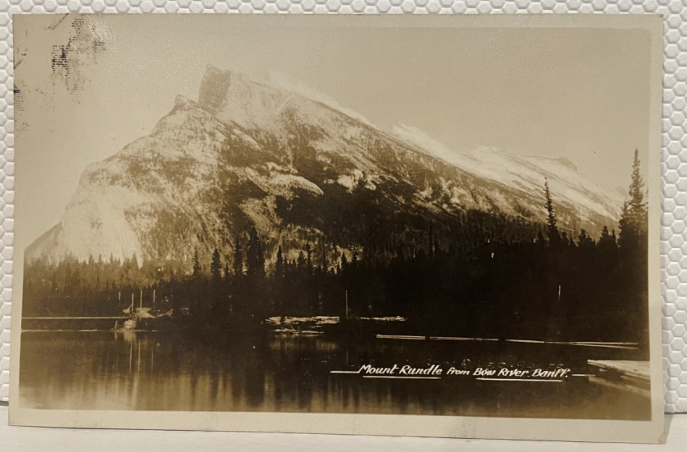 RPPC Mount Rundle Bow River Banff, Canada UDB Gowen Sutton Co 1900s