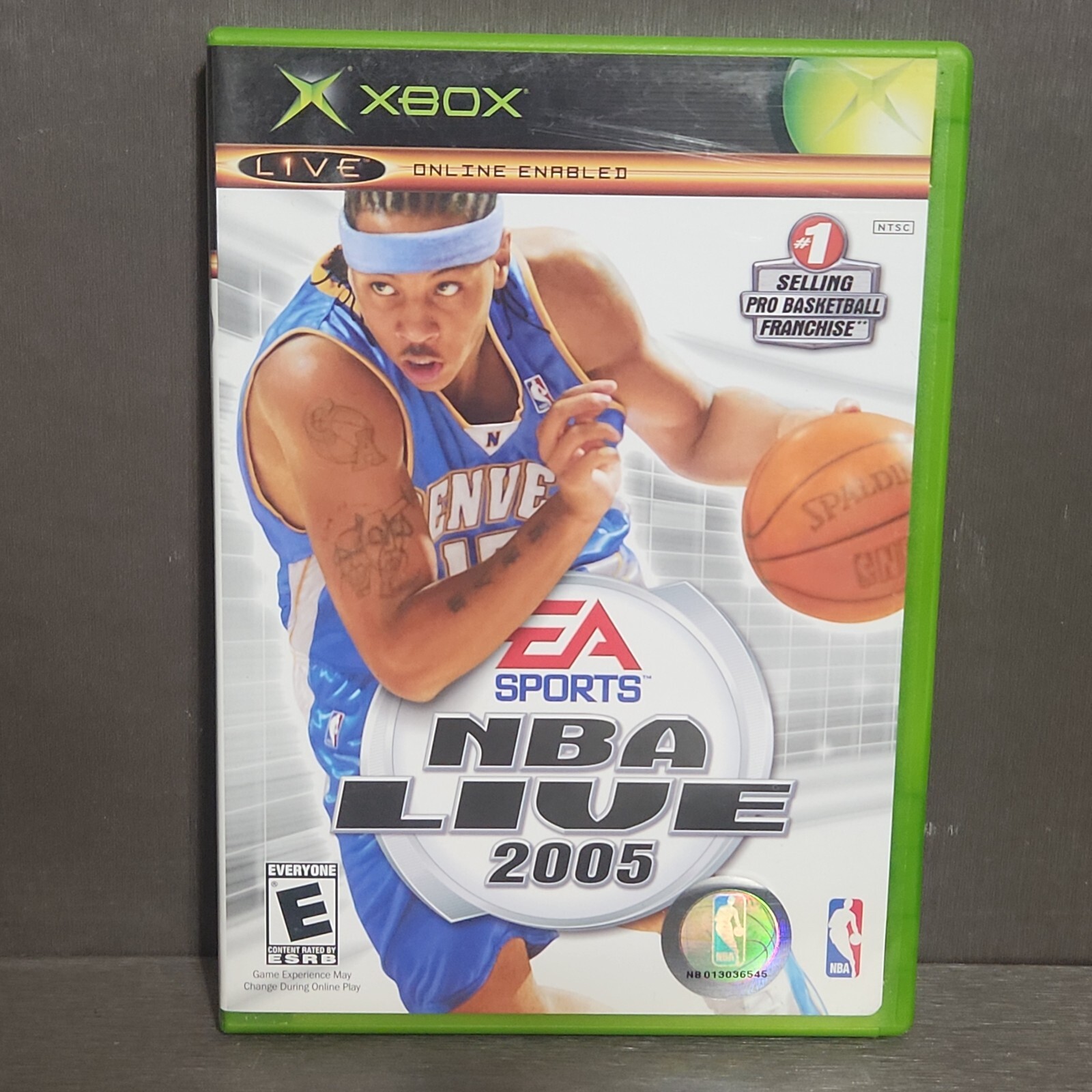 NBA Live 2005 XBOX Game CIB Carmelo Basketball