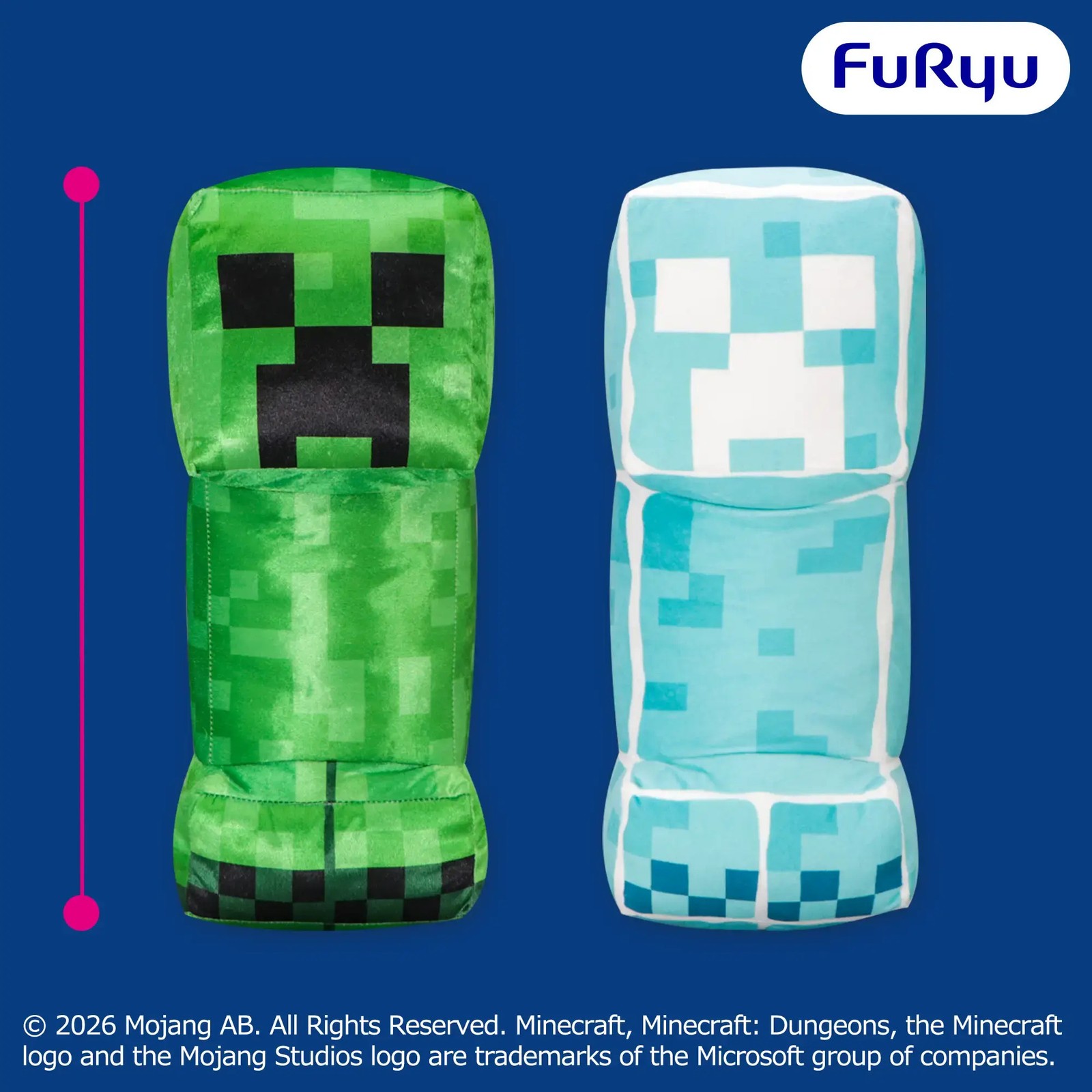 Minecraft Dungeons Super Big Plush Complete Set of 2 FURYU Prize PSL