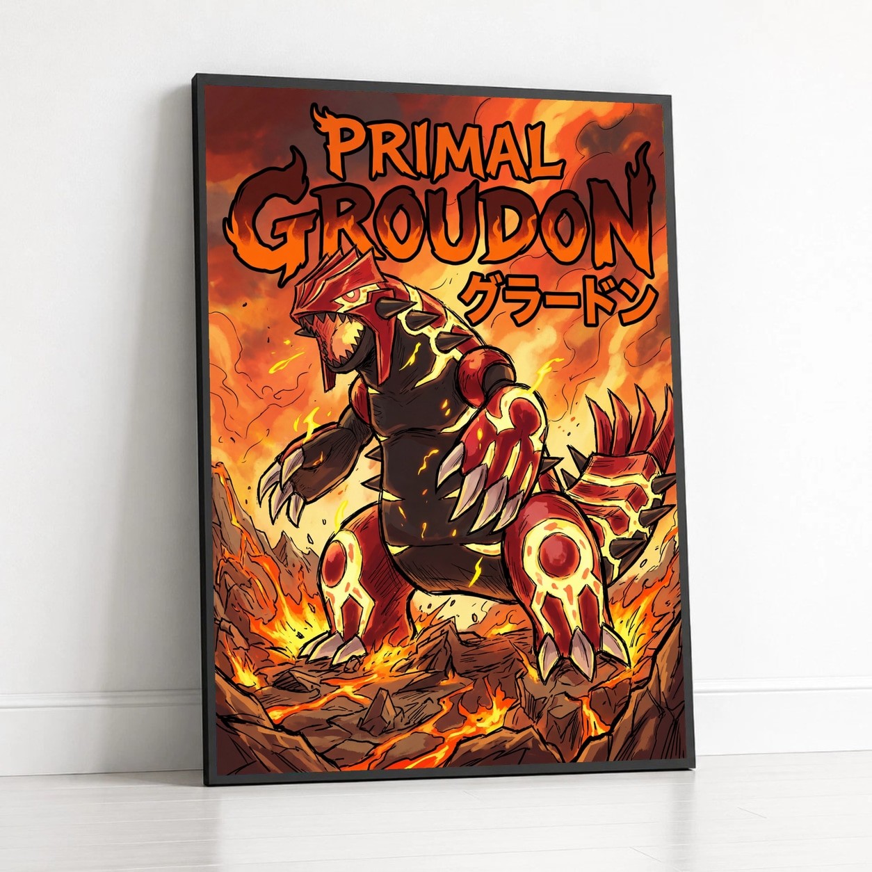 Poster Pokemon - Primal Groudon Ultra-HD Art Print