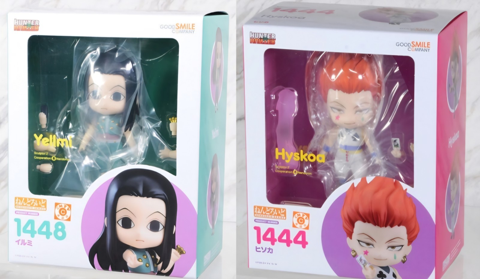 Nendoroid set of 2 Hisoka #1444 & Illumi Zoldyck #1148 - HUNTER x HUNTER NEW