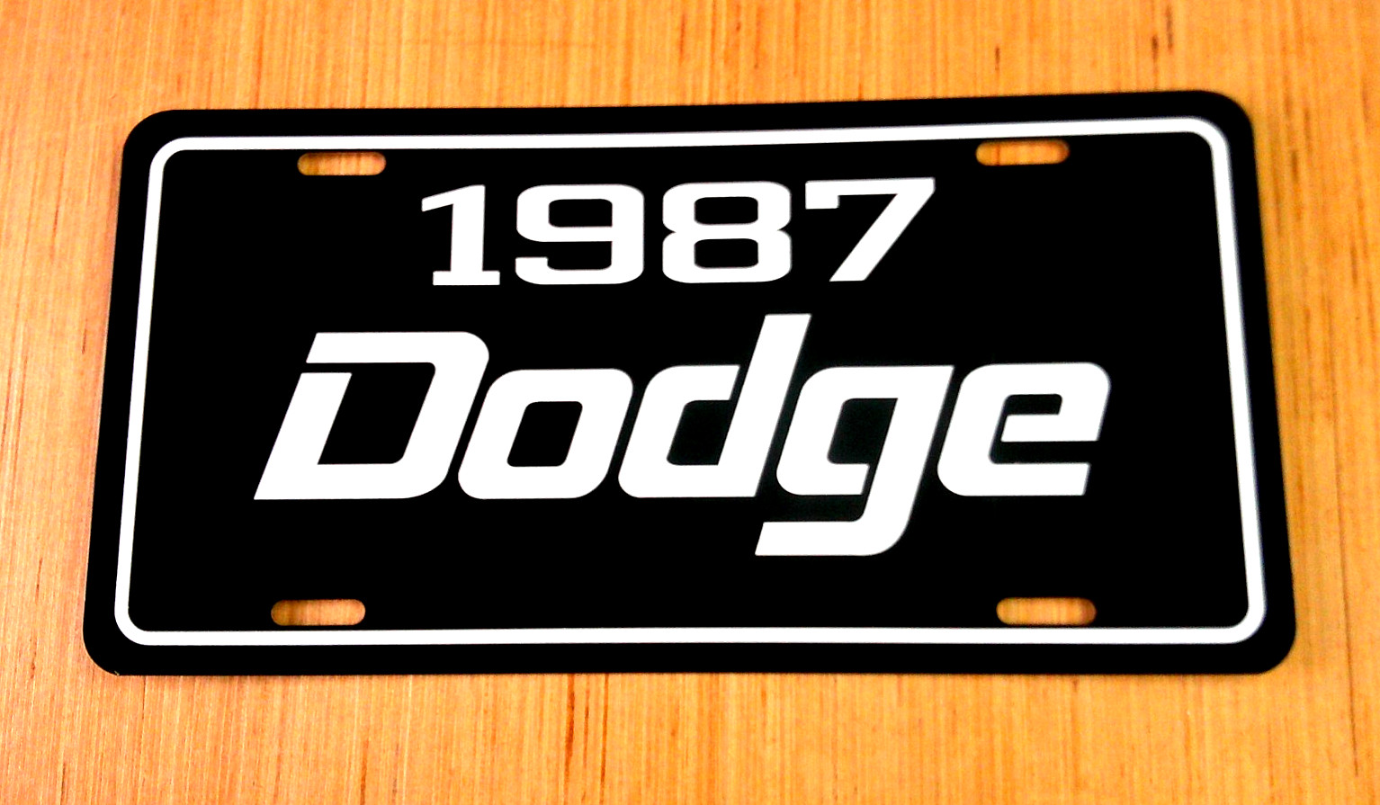 1987 Dodge license plate car tag Charger  Ramcharger D-150 Shadow Conquest