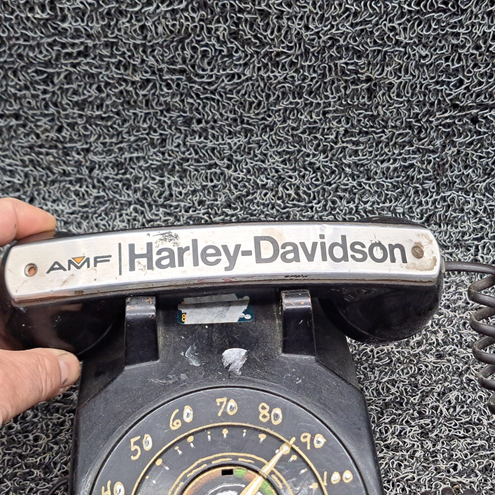 Vintage AMF Harley Davidson Rotary Telephone Handpiece. For Parts