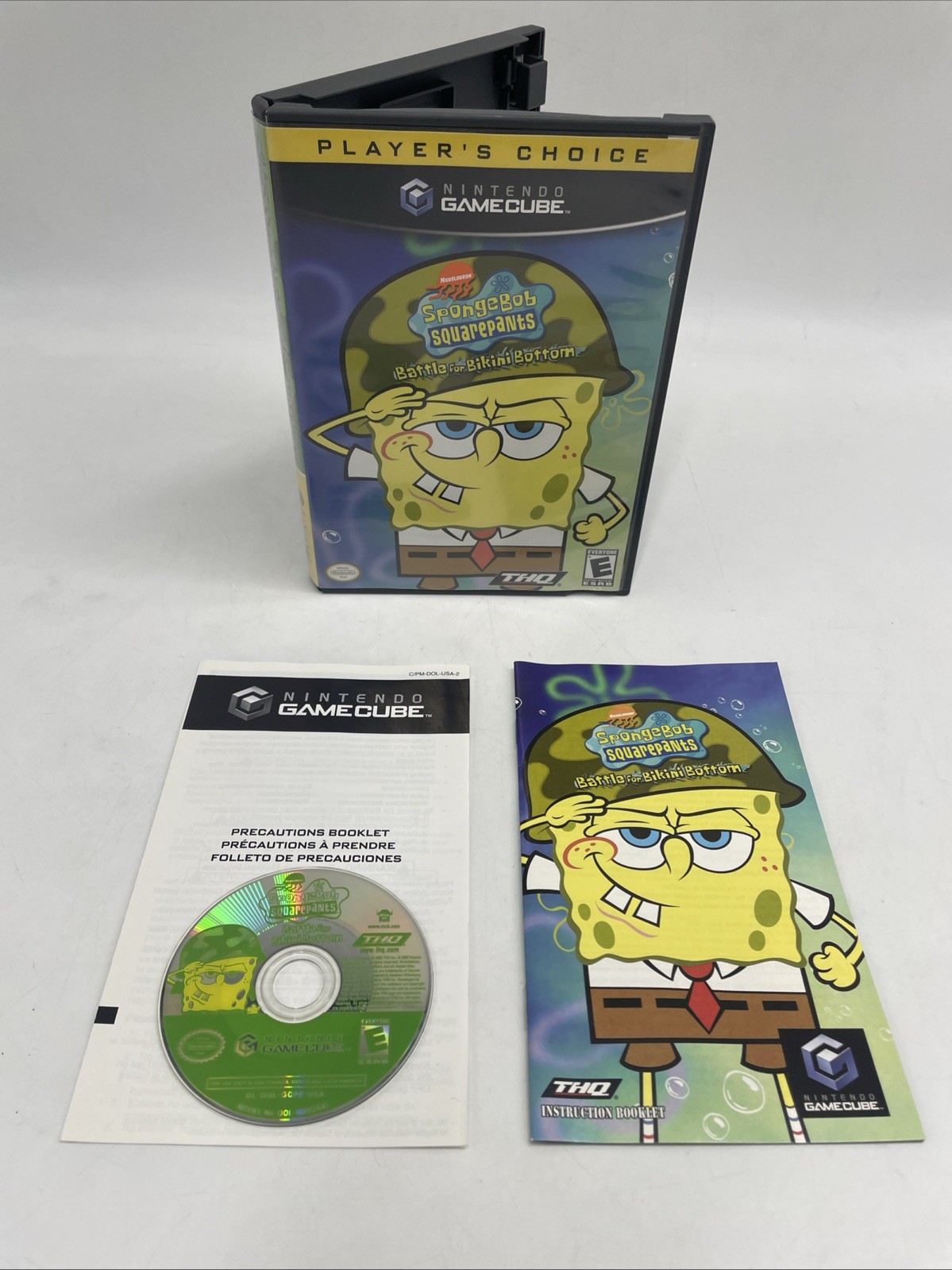 SpongeBob SquarePants: The Battle for Bikini Bottom Nintendo GameCube w/ Manual