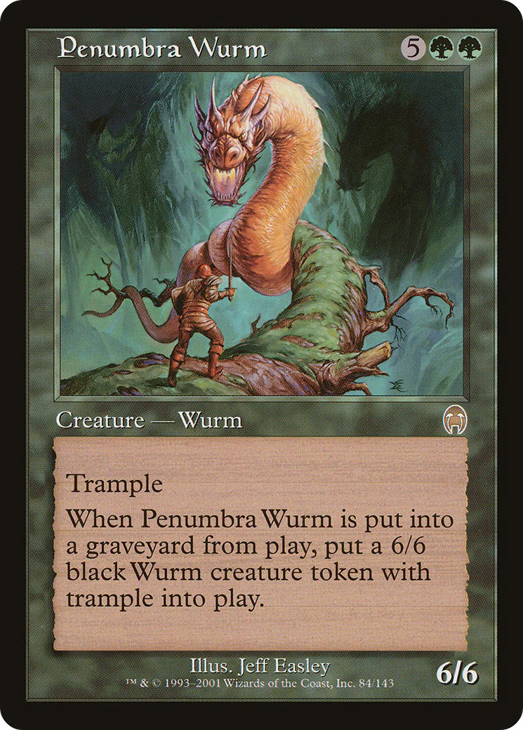 Penumbra Wurm [Apocalypse] Magic MTG