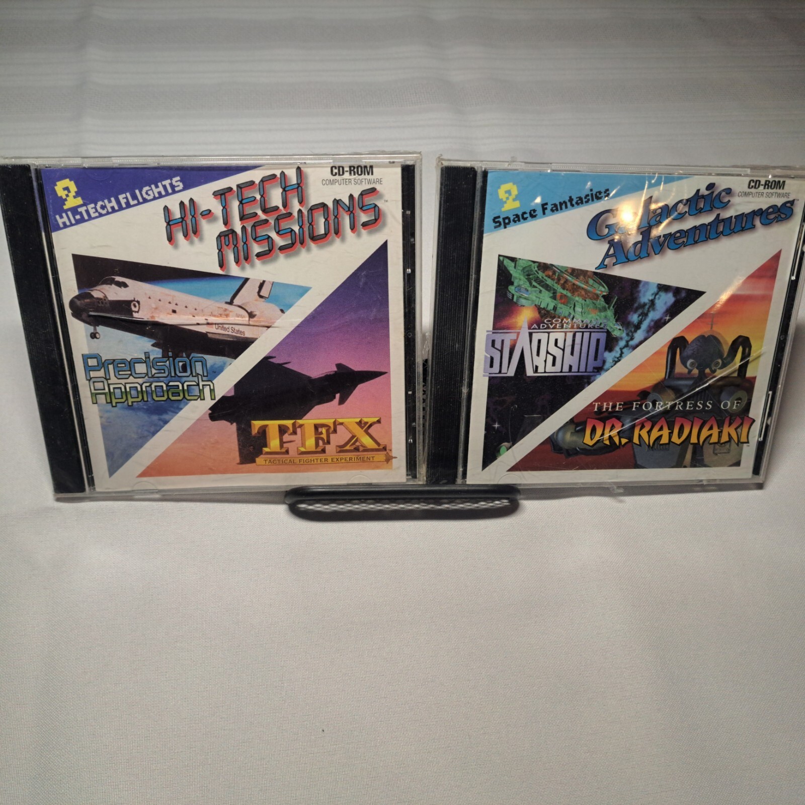 Expert Software 2 Pack Pc Cd-Rom X2 Dr Radikai Starship Flight Sims TFX Sealed
