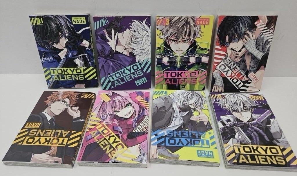 Tokyo Aliens Manga English Volume 1-8 Full Set Comic Books by Naoe