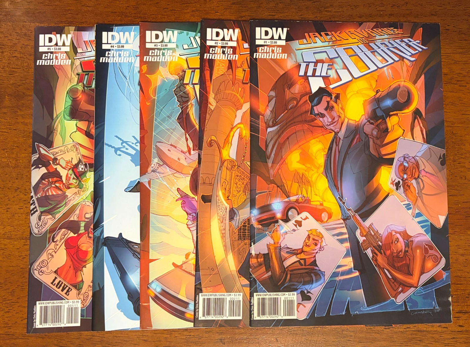 JACK AVARICE IS THE COURIER #1-5 (IDW Comics 2011) -- #1 2 3 4 5 -- FULL Set