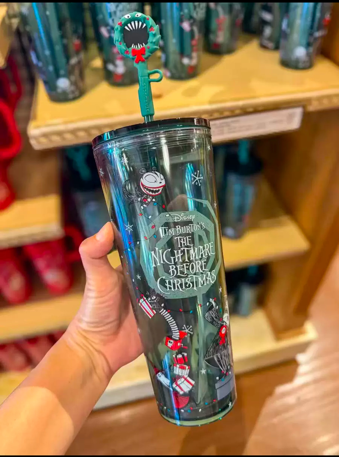 NEW Disney Starbucks Nightmare Before Christmas Tumbler Cup 24oz  2026