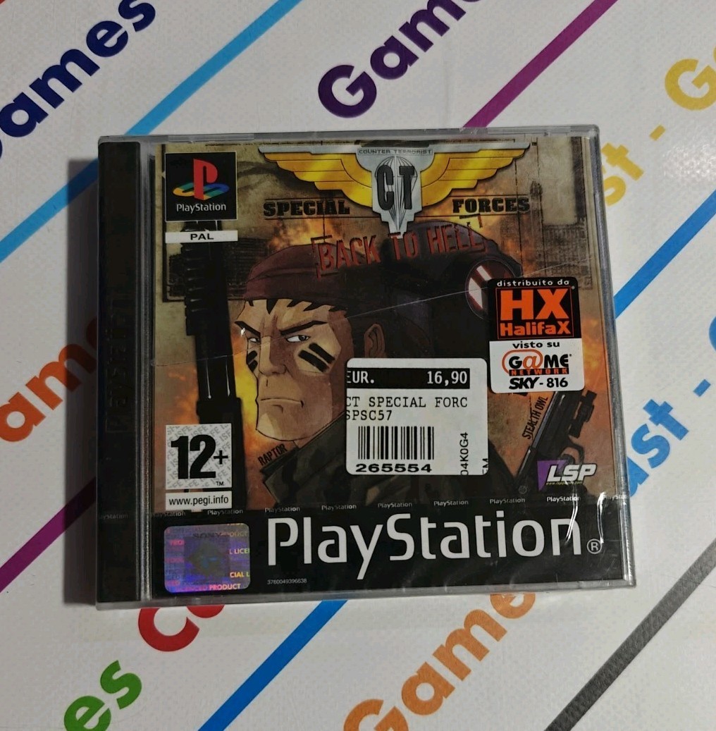 PS1 CT SPECIAL FORCES BACK TO HELL PLAYSTATION 1 ITALIAN SEALED NEW RARE