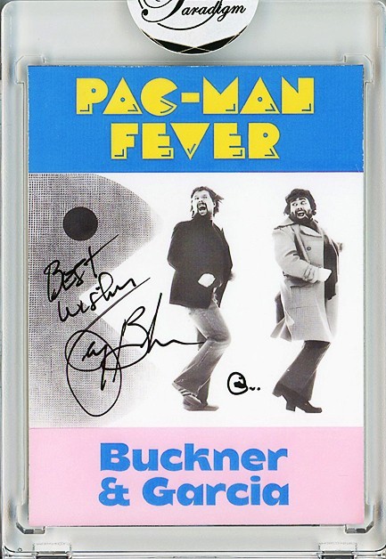 -PAC-MAN FEVER- BUCKNER & GARCIA Signed/Autograph/Auto VIDEO GAME Music Card