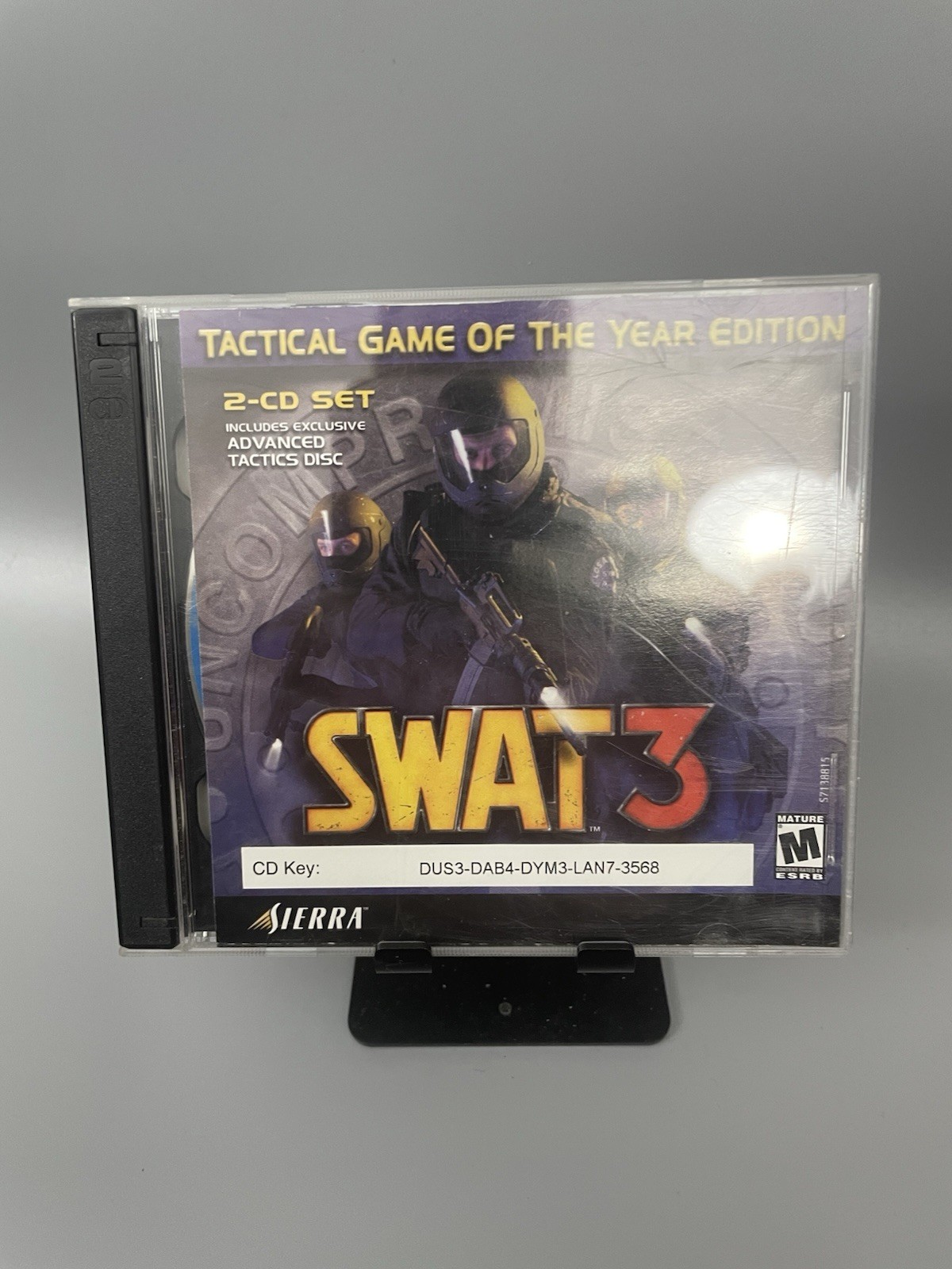 SWAT 3: Tactical Game of the Year Edition (PC, 2001) 2 CD-Rom Set Sierra