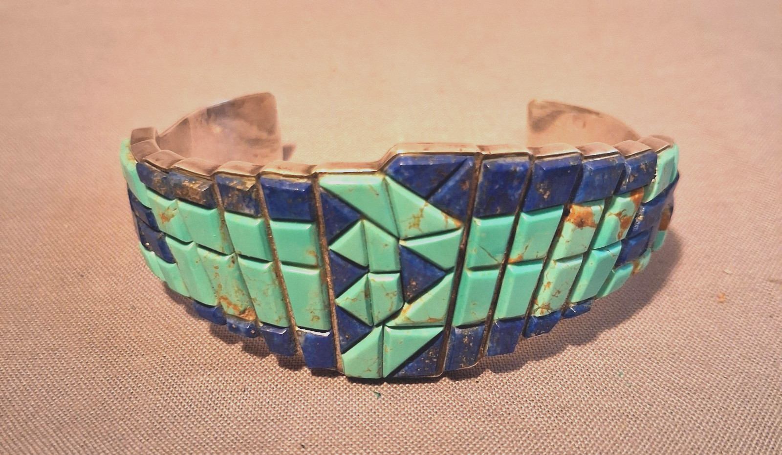 Vintage Navajo Sterling Silver Cuff Bracelet Native American 42 Grams
