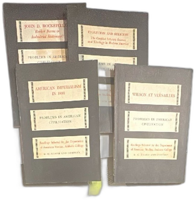 Problems In American Civilization Booklets D C Heath Amherst College 1949-1957