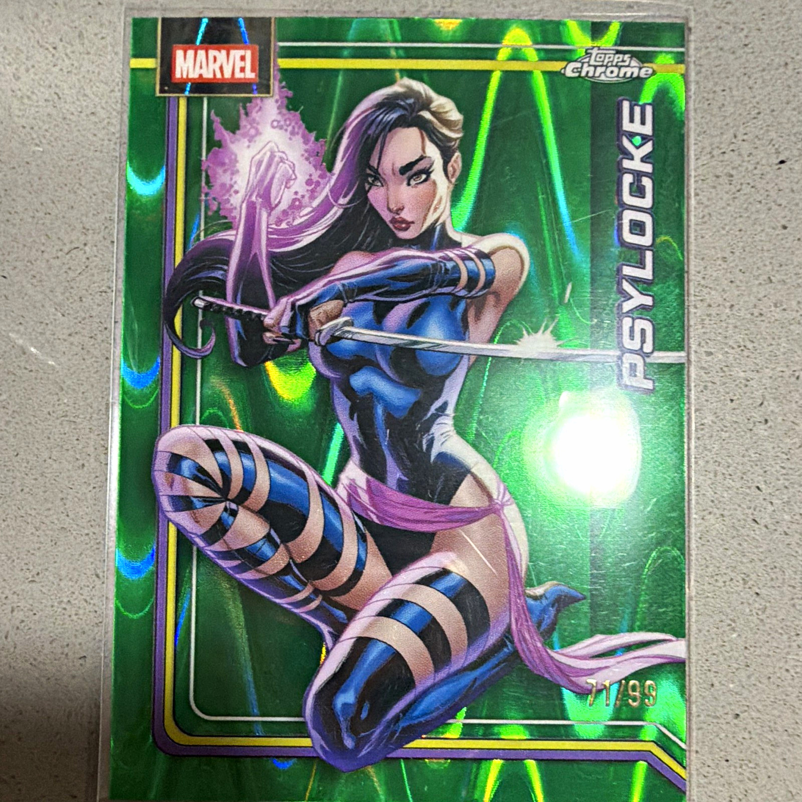 Topps 2025 Topps Chrome Marvel Psylocke Non-Sport Card PS-2 Serial #/99