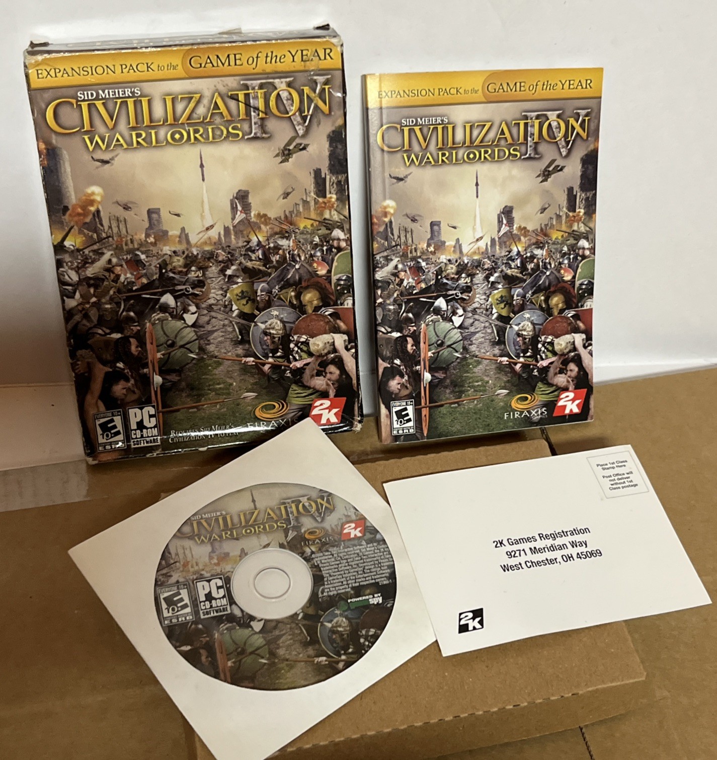 Sid Meier's Civilization IV: Warlords Expansion Pack - PC - VERY GOOD