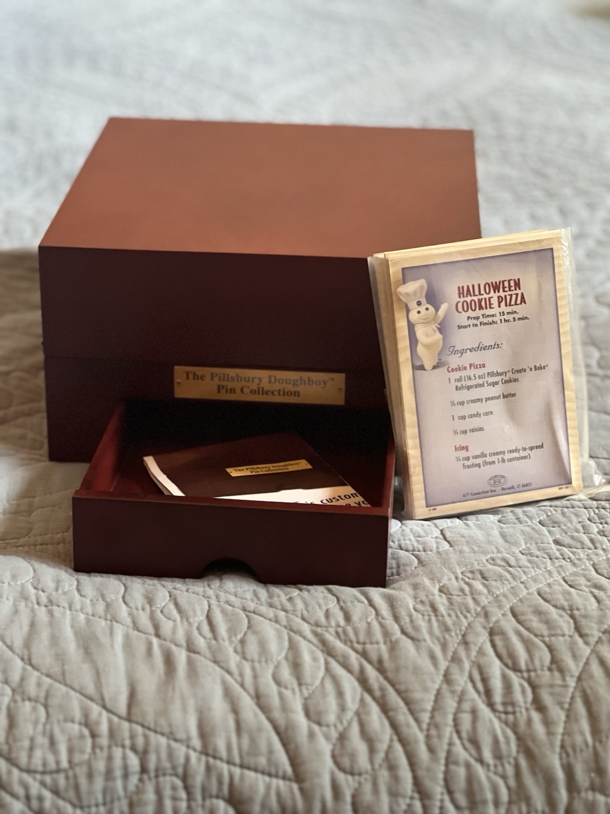 Vintage Willabee & Ward Pillsbury Doughboy 32 Enamel Pin Collection with Case
