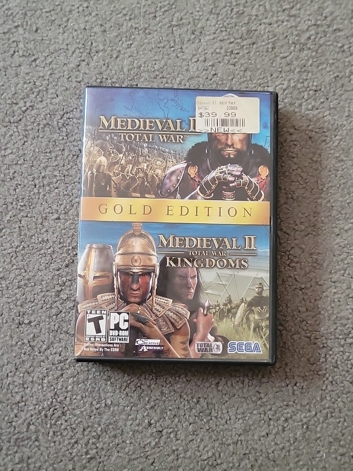 Medieval II Gold Edition Total War Total War Kingdoms PC DVD 2 Discs Works E41