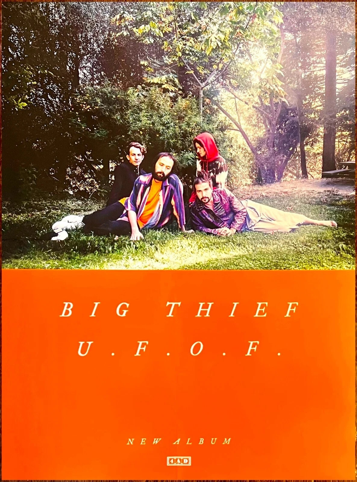 BIG THIEF U.F.O.F. Ltd Ed HUGE RARE Tour 2022 POSTER | FRAME & SIZE OPTION