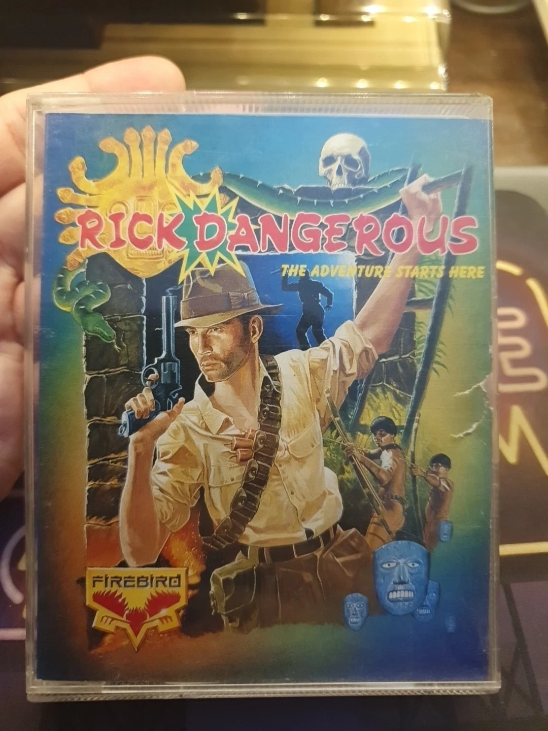 RICK DANGEROUS: GAME X COMMODORE 64 ORIGINAL C64 TAPE COLLECTION FIREBIRD
