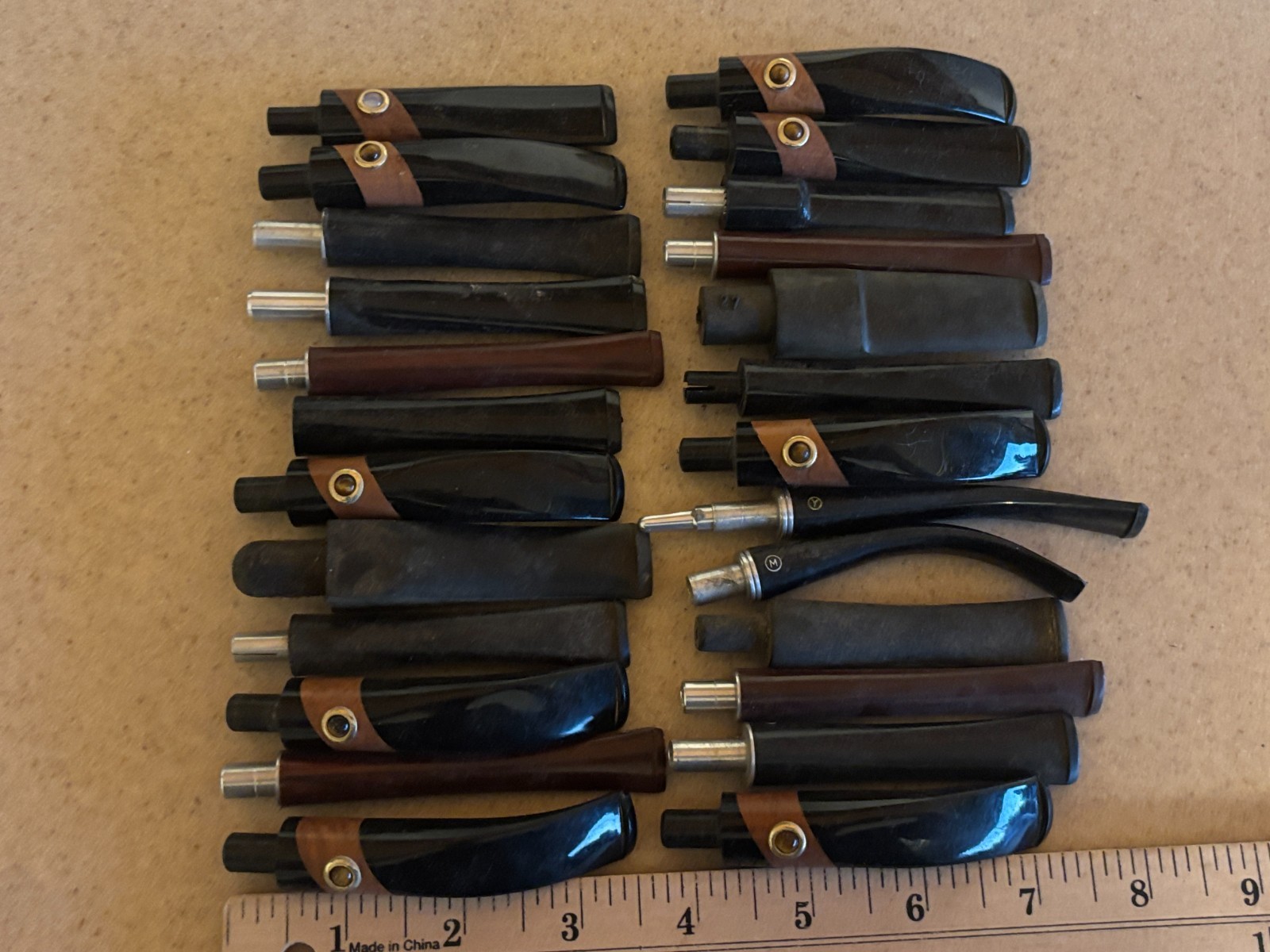 Judd's Lot of 25 Nice Vintage Never Used Mixed Lot of Pipe Stems