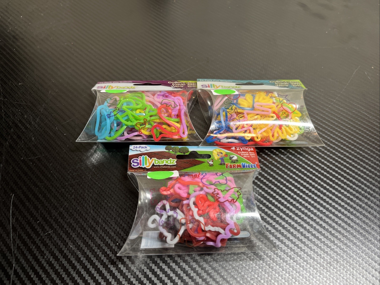 Lot Of 3 Silly Bandz pack 24