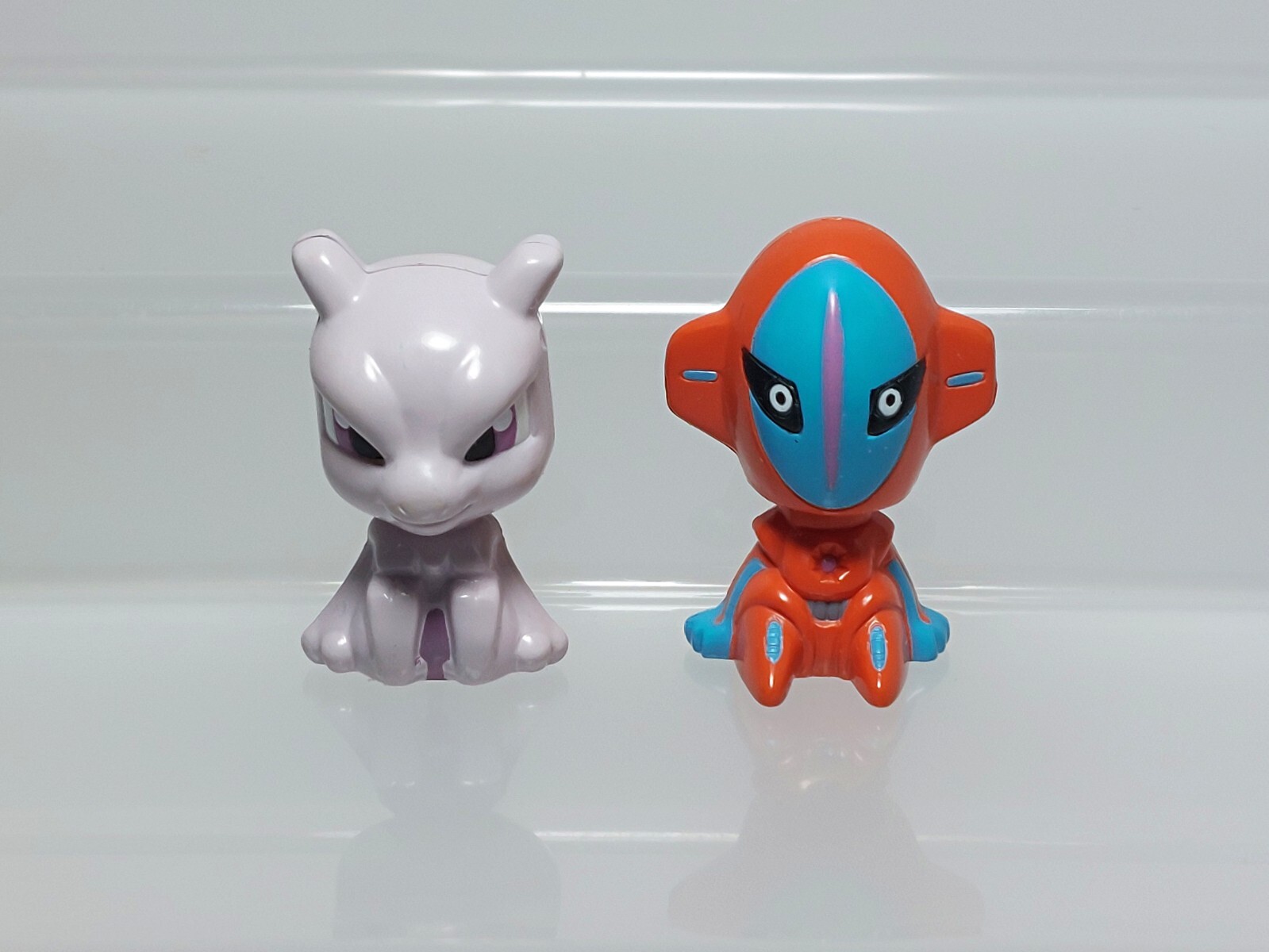 Mewtwo Deoxys Pokemon Kubifuri Ningyou Figure Bobble Head Banpresto 2005 1.4in