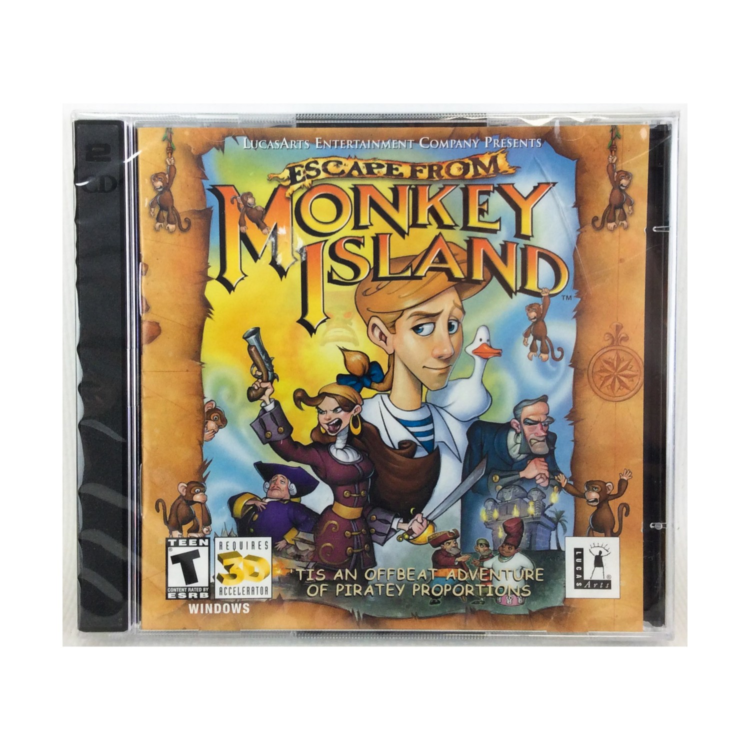 Lucas Arts Video Game Escape from Monkey Island NM