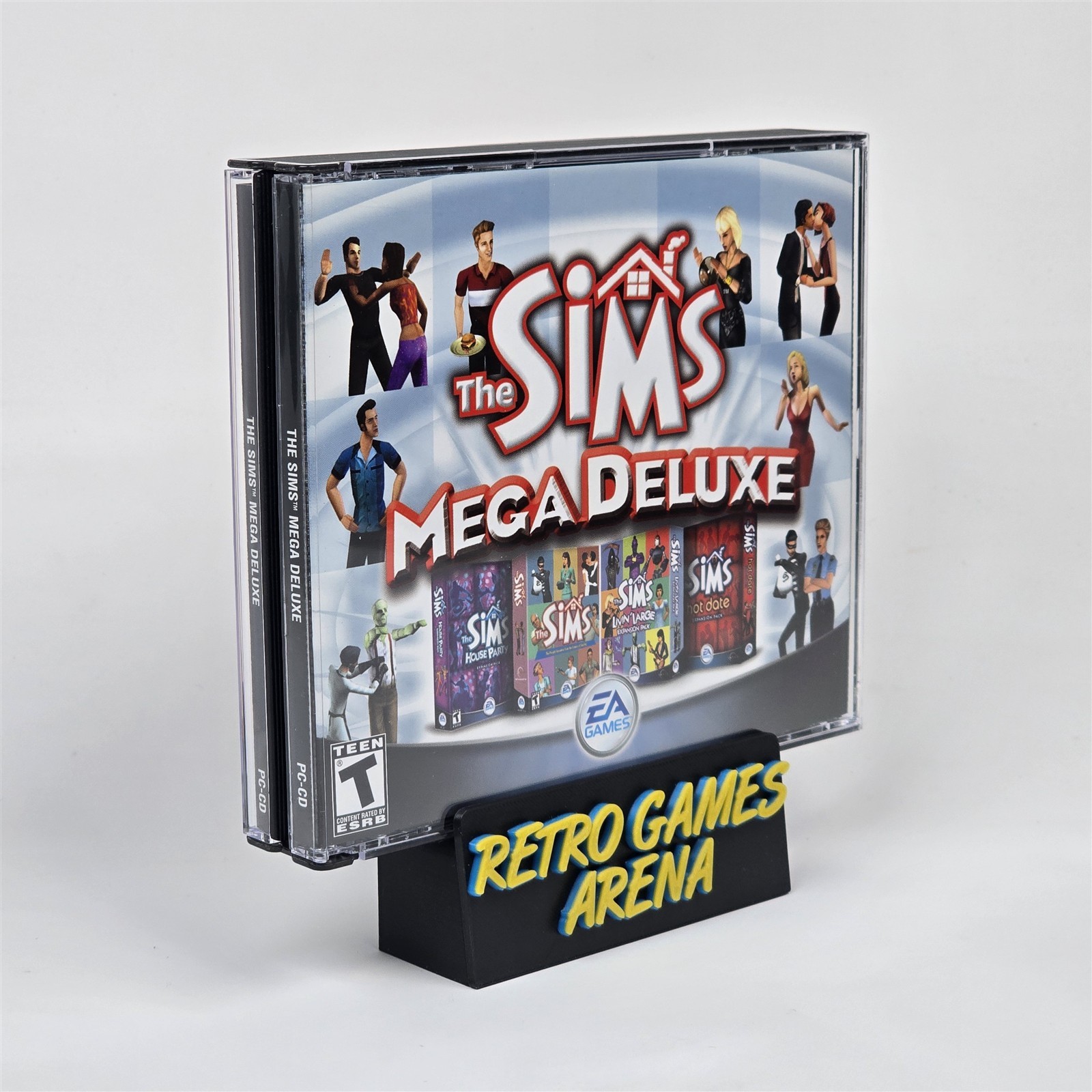 The Sims: Mega Deluxe (PC CD-ROM) Jewel CIB COMPLETE