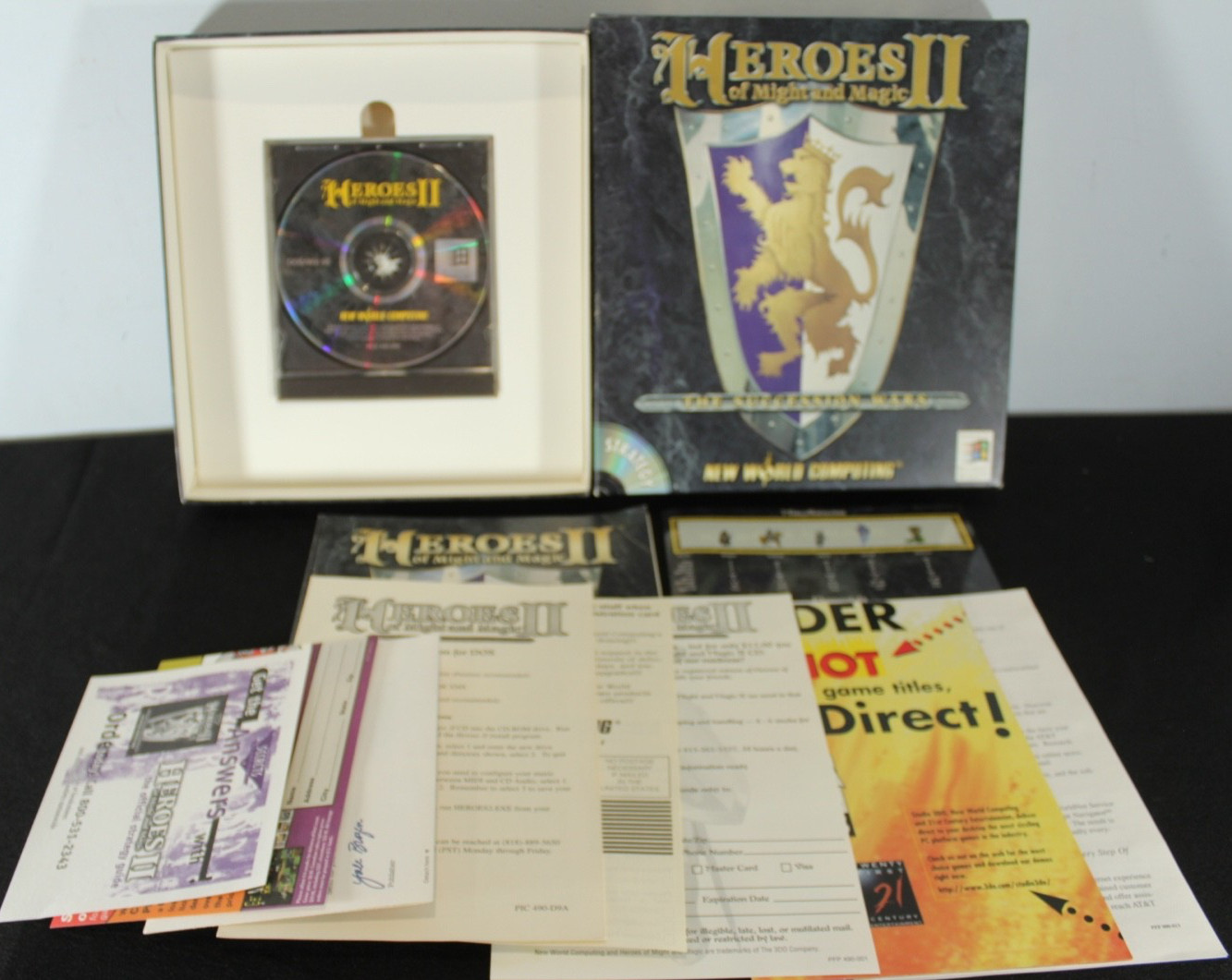 Heroes of Might and Magic II 2 The Succession Wars Win 95 PC CD-Rom 1996 CIB