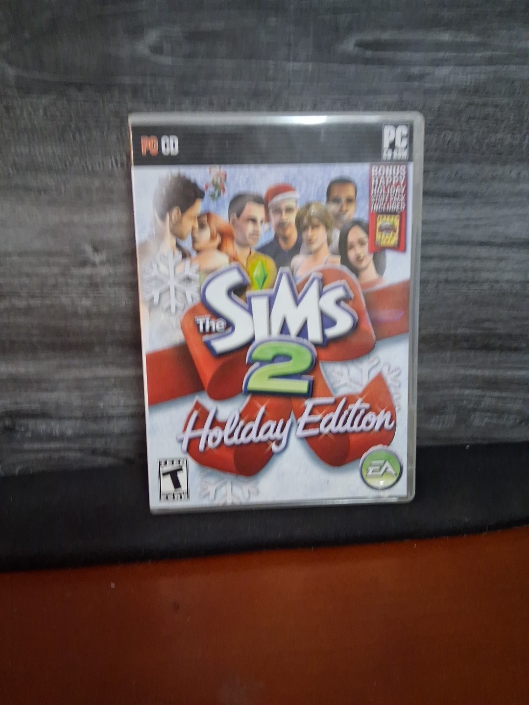 The Sims 2: Holiday Edition (PC CD, 2006) + Happy Holidays Bonus Disc NO MANUAL 