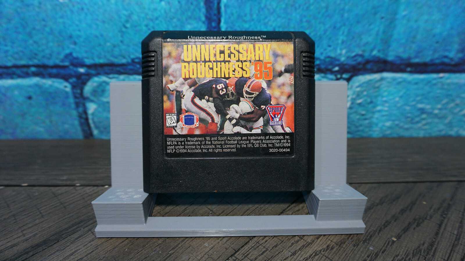 Unnecessary Roughness \'95 (Sega Genesis, 1994) Authentic Cartridge Only