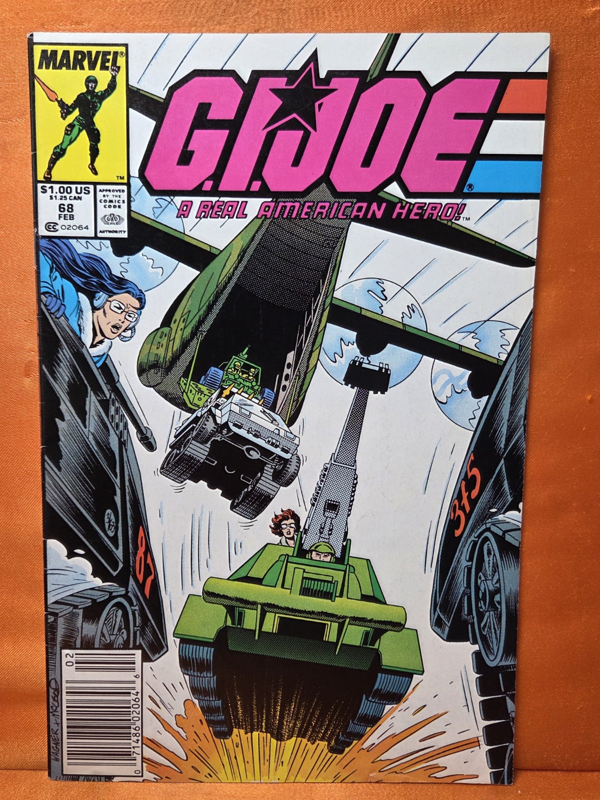 GI JOE #68 NM- Newsstand ARAH Marvel 1988 1st App Battle Force 2000, Worms GJ