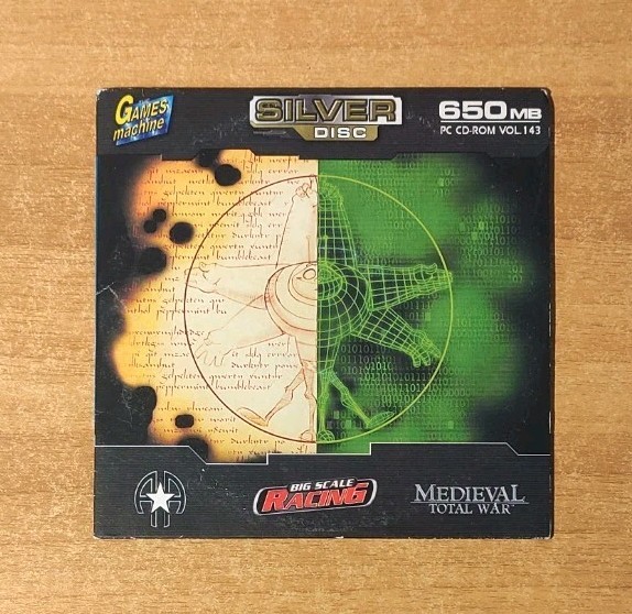 Games Machine Silver Disc 650MB Big Scale Racing Medieval Total War PC