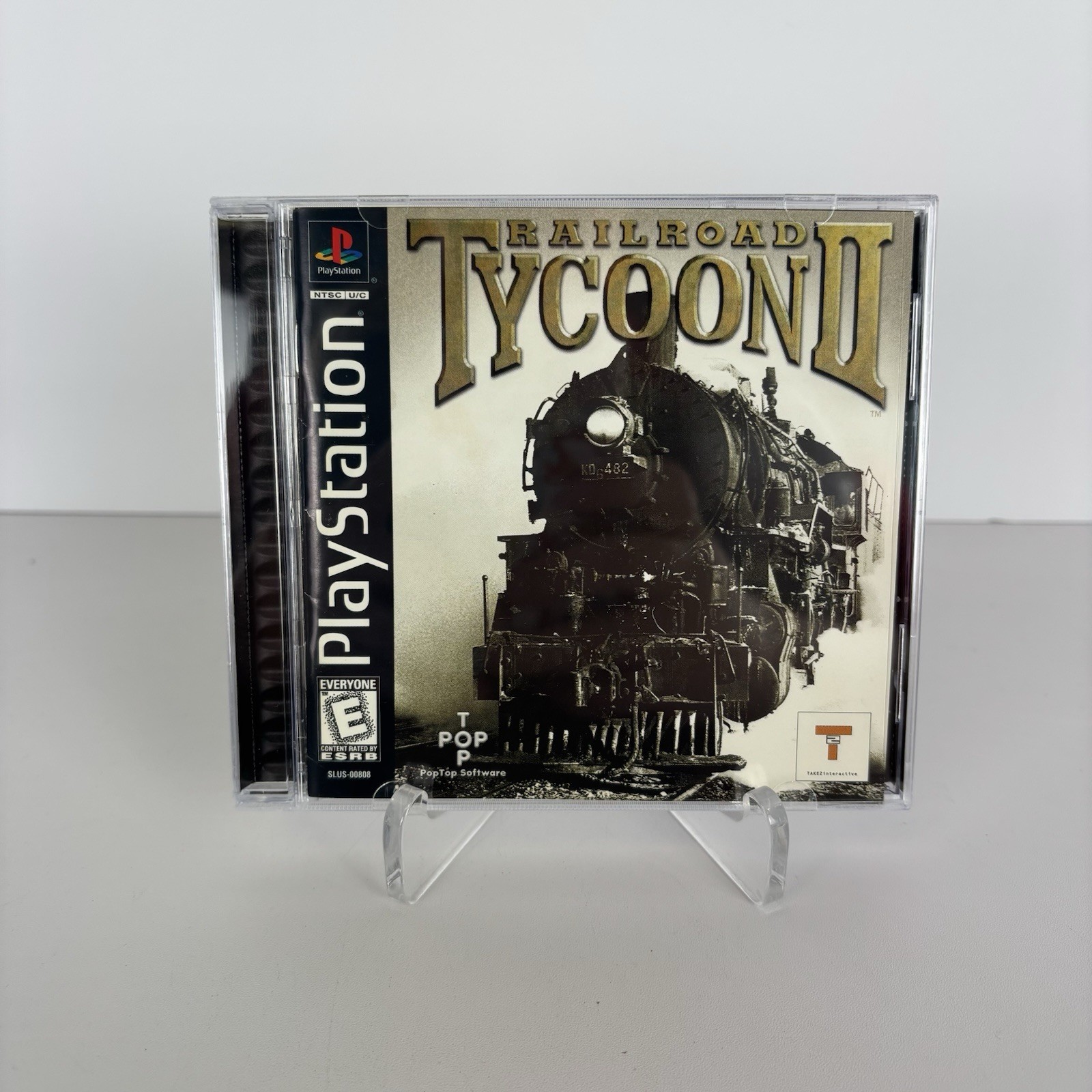 Railroad Tycoon 2 II PS1 Playstation 1 Game Jewel Case Tested Complete CIB