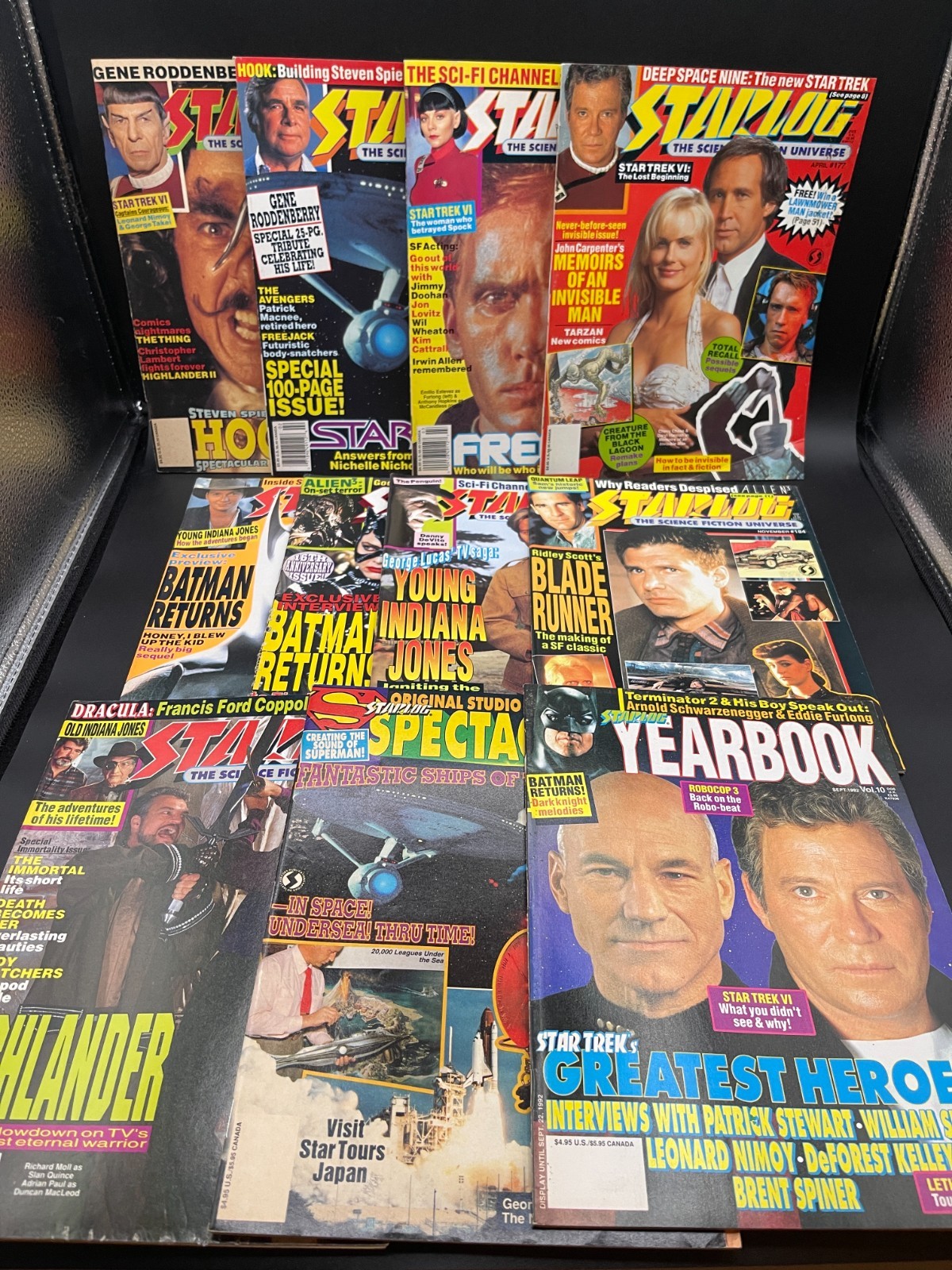 STARLOG Magazine Lot of 11 Issues 1992 #174-178, 180, 183-185, Yearbook Vol. 10